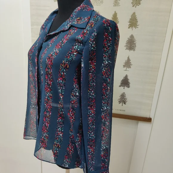 BCBG sheer button down - small - Picture 5 of 10